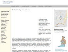 Tablet Screenshot of centraliacollege.org